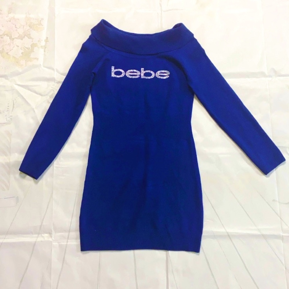 ✨ Stunning BEBE Long Sleeve Bodycon Dress!